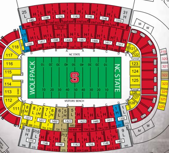 Carter Finley Stadium Seating Chart 2011