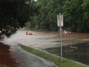 Flooded