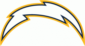 San Diego Chargers Lightening Bolt