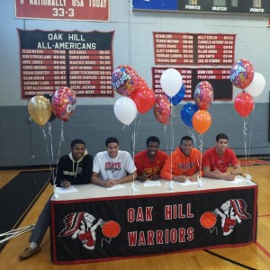 Caleb and Cody Martin sign their LOIs at Oak Hill (viaTwitter)