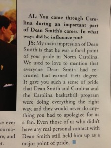 John Skipper on Dean Smith