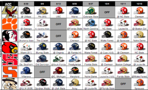 2014 ACC Helmet Schedule via @D_Johnson13 - StateFans Nation StateFans Nation