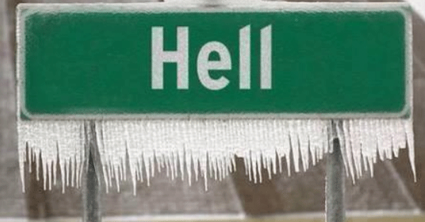 Hell freezes over