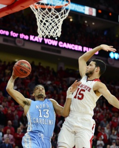 Was this the awful foul called Cody Martin when JP Tokoto lost the ball to score late in the 2nd half?