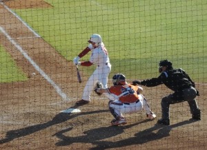 Preston Palmeiro connects for a 3 run HR on Friday vs Clemson.