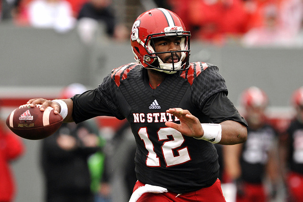 nc state black football jersey